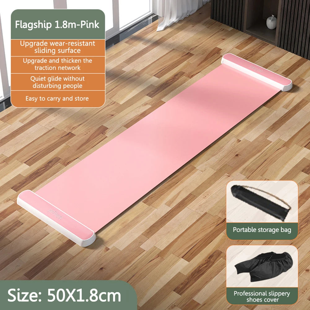 Yoga Sliding Mat Indoor Sport Fitness Glide Pilates