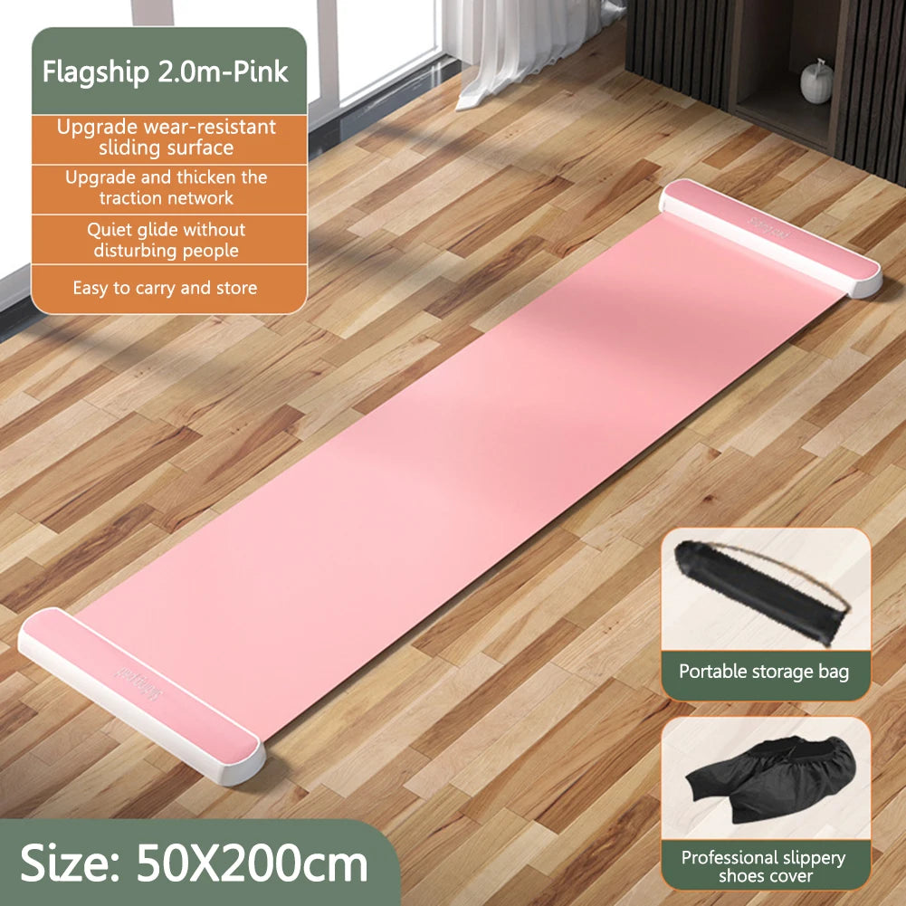 Yoga Sliding Mat Indoor Sport Fitness Glide Pilates